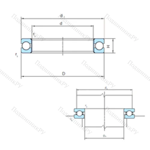 Подшипник шариковый упорный  211-302