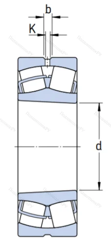 Сферический роликовый подшипник с конической посадкой на вал 22220 EK от производителя  SKF