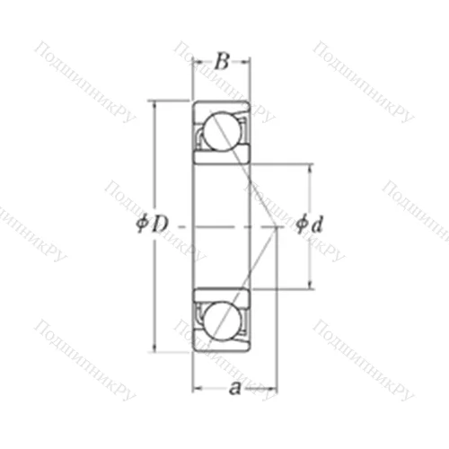 Подшипник шариковый радиально-упорный MJT 3.1/2