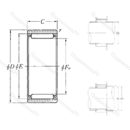 Подшипник игольчатый радиальный RNAO-5?10?8T 2