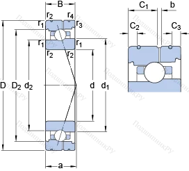 Подшипник 71913 CB/P 4AL