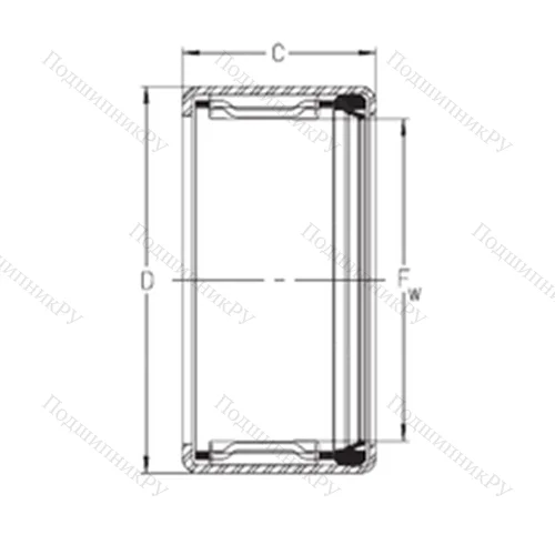 Подшипник игольчатый радиальный SCE 99P