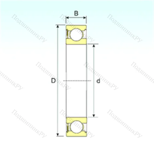 Подшипник шариковый радиальный 629-RS