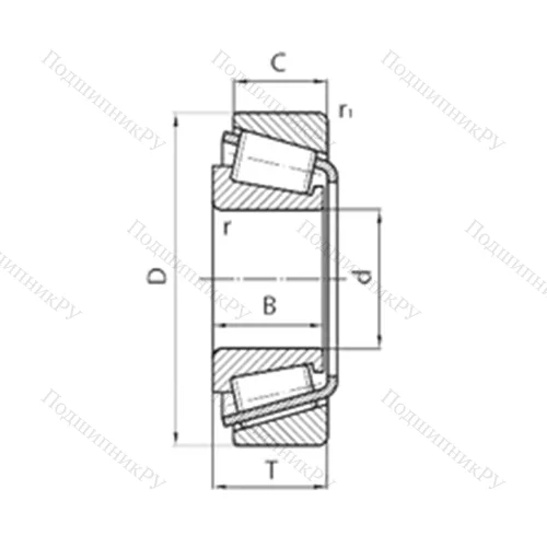 Подшипник роликовый радиально-упорный NP 313972/NP 901641 от производителя  TIMKEN
