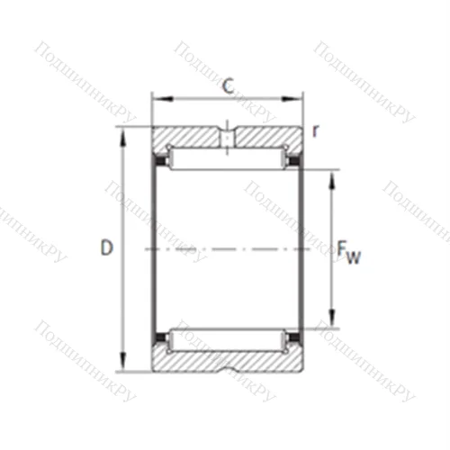 Подшипник игольчатый радиальный NK 47/30