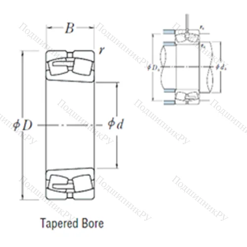 Подшипник роликовый радиальный самоцентрирующийся