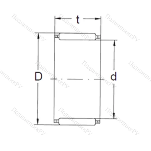 Подшипник игольчатый радиальный K 80X 88X 30