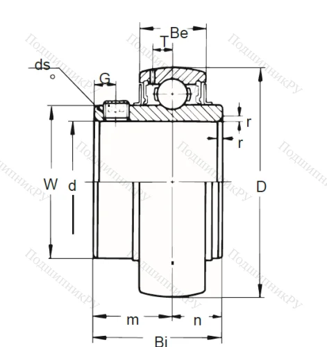 Корпусный подшипник UC 206-20 ASAHI в Тольятти