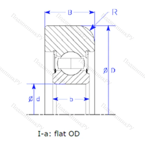 Подшипник шариковый радиальный B 25-166 QPSZM