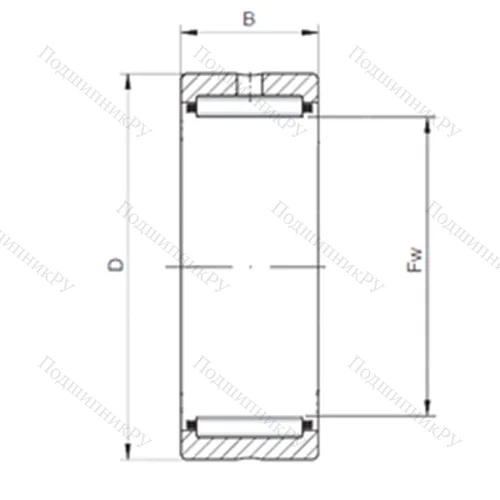 Подшипник игольчатый радиальный NK 68/25