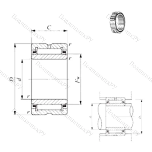 Подшипник игольчатый радиальный TAFI 91916