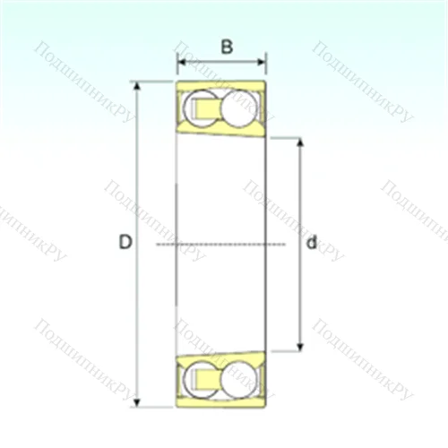Подшипник шариковый радиальный самоцентрирующийся 2206-2RSKTN 9