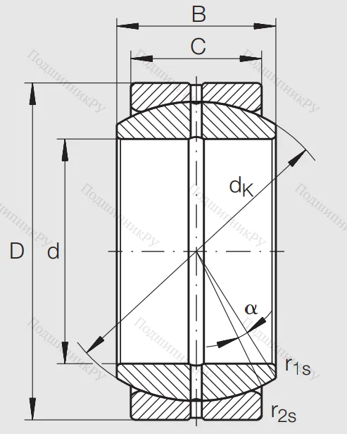 Шарнирный подшипник GE 80 DO HLN