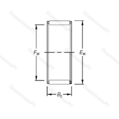 Подшипник игольчатый радиальный WJC-081008