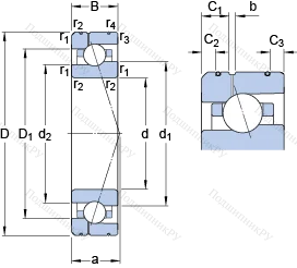 Подшипник 7008 ACE/P 4AL 1
