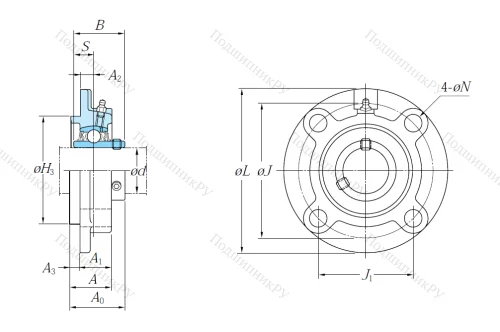 Подшипниковый узел UCFC 204 J в Тольятти