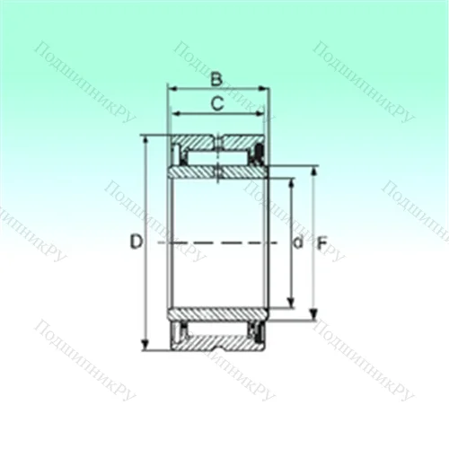 Подшипник игольчатый радиальный NA 4901 RS
