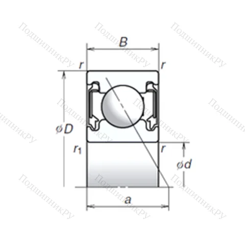 Подшипник шариковый радиально-упорный