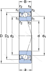 Подшипник S 7012 CB/P 4A