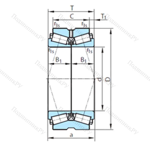 Подшипник роликовый радиально-упорный  611-310