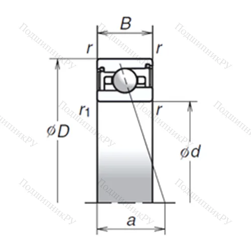 Подшипник шариковый радиально-упорный 95BER 29SV 1V
