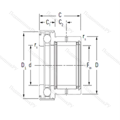 Подшипник комбинированный NAXK 45Z от производителя  KOYO