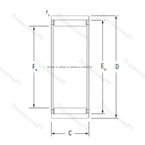 Подшипник игольчатый радиальный RNAO 22X 30X 13