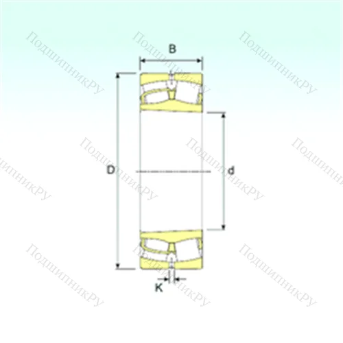 Подшипник роликовый радиальный самоцентрирующийся 22314 K от производителя  ISB