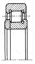 Модификация подшипника 592506 размер 30x62x17