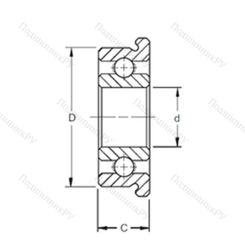 Подшипник шариковый радиальный SF 688W 5
