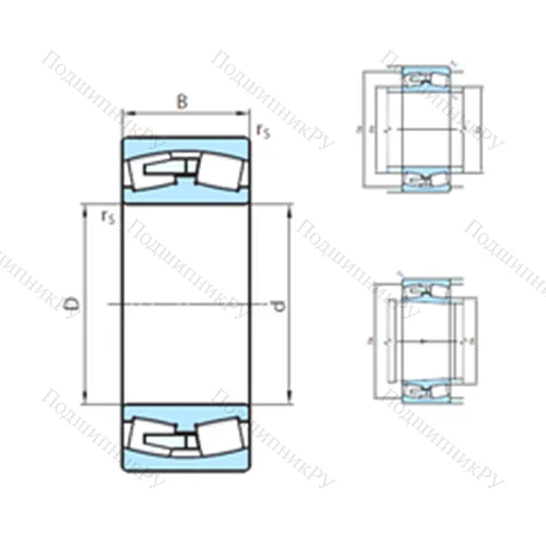 Подшипник роликовый радиальный самоцентрирующийся 23984CW 33MB