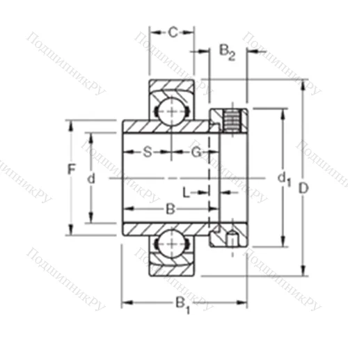Подшипник шариковый радиальный SMN 103KS от производителя  TIMKEN