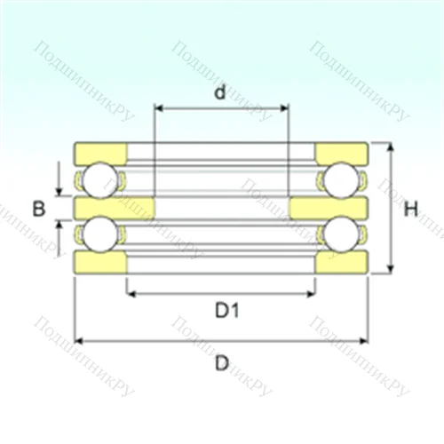 Подшипник шариковый упорный 52414 M