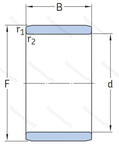 Игольчатый подшипник внутреннее кольцо IR 12x15x12.5 от производителя  SKF