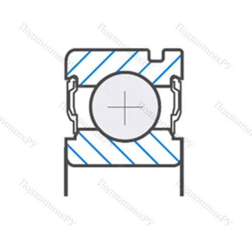 Подшипник шариковый радиальный 33TM 01U 40AX