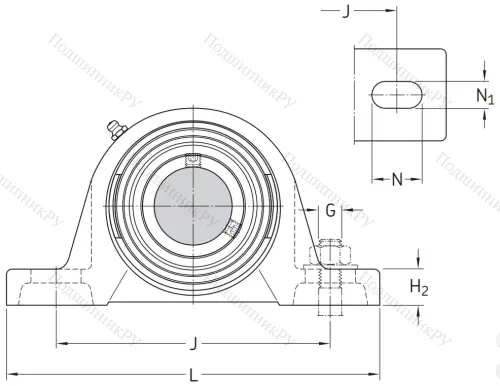 Подшипниковый корпус SYJ 506 в Тольятти
