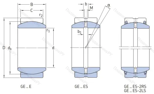 Шарнирный подшипник GE 140 ES 2RS