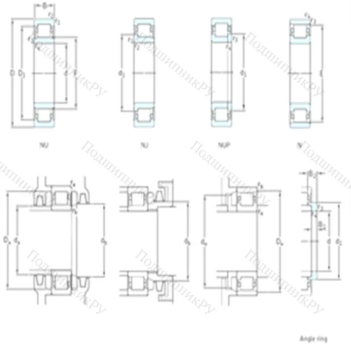 Подшипник роликовый радиальный NU 20/630ECMA