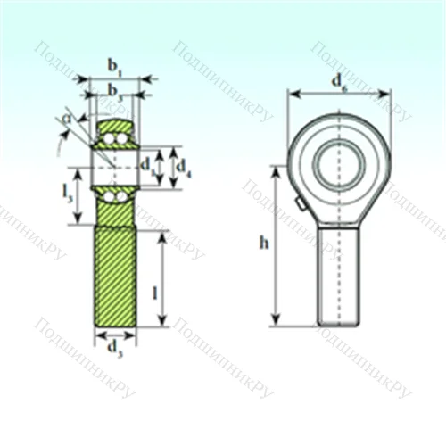 Подшипник шариковый радиальный самоцентрирующийся TSM 16 BB