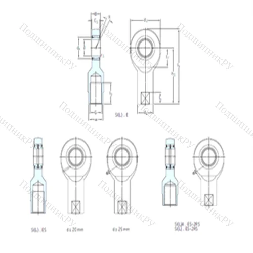 Подшипник скольжения сферический SIL 40ES-2RS