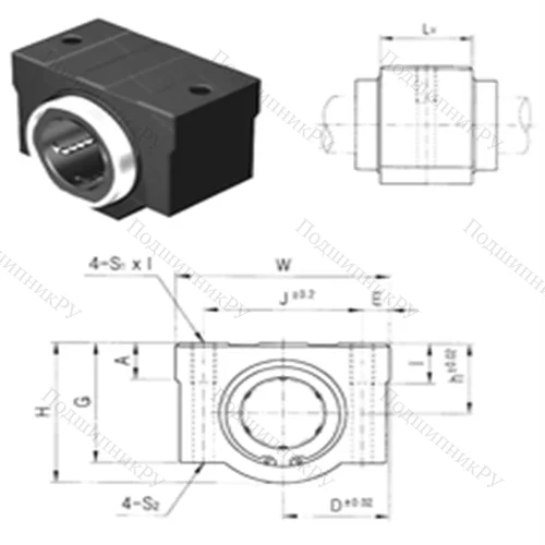 Подшипник шариковый линейный SC 8VUU