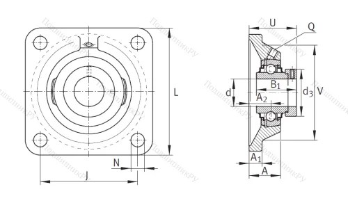 Подшипниковый узел  RCJ 65-214 в Тольятти