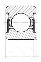 Модификация подшипника 80205АС28 размер 25x52x15