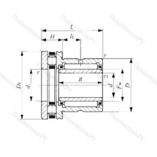 Подшипник комбинированный NBXI 3030