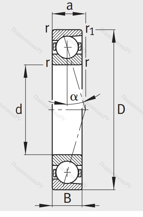 Сверхточный подшипник B 7207 CTP 4SUL