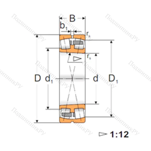 Подшипник роликовый радиальный самоцентрирующийся 23128 ACKMBW 33