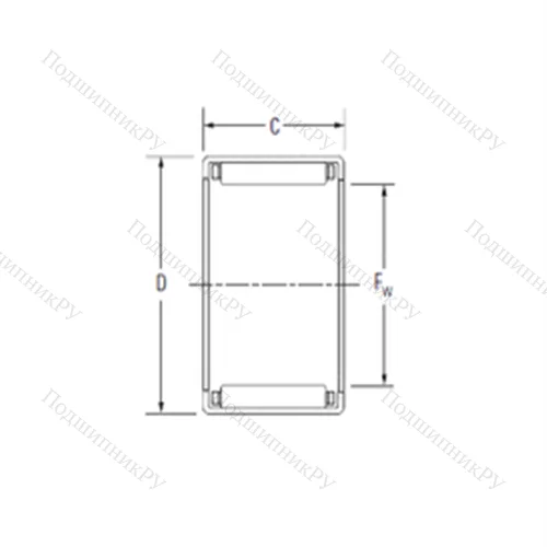 Подшипник игольчатый радиальный J-1612