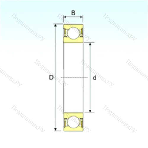 Подшипник шариковый радиальный 61813-2RZ