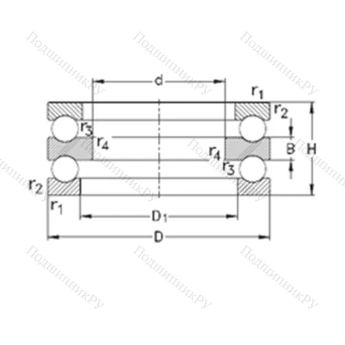 Подшипник шариковый упорный 52230-MP