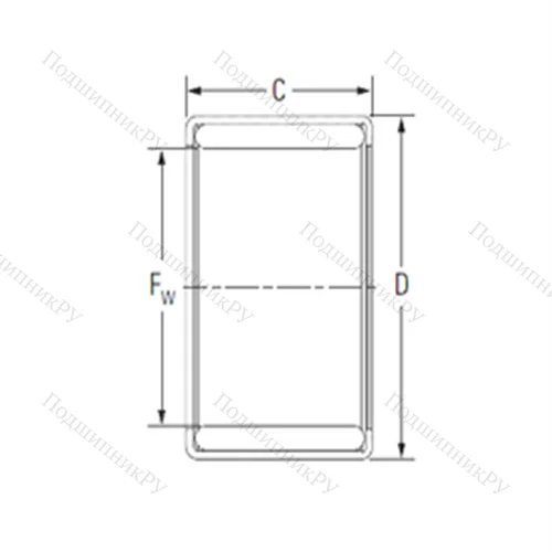 Подшипник игольчатый радиальный YM 2825B
